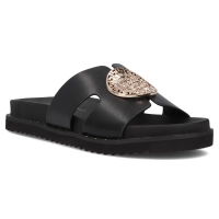 Leather flip-flops Filippo DK7050/25 BK black