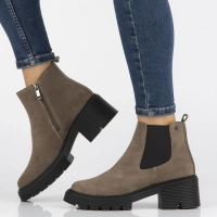 Leather ankle boots Filippo DBT6464/24 TP taupe