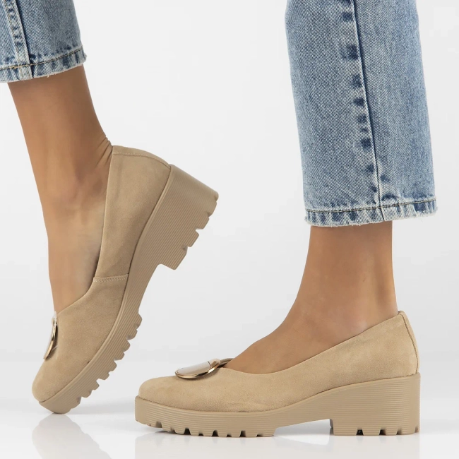 Leather shoes Filippo DP4569/24 BE beige