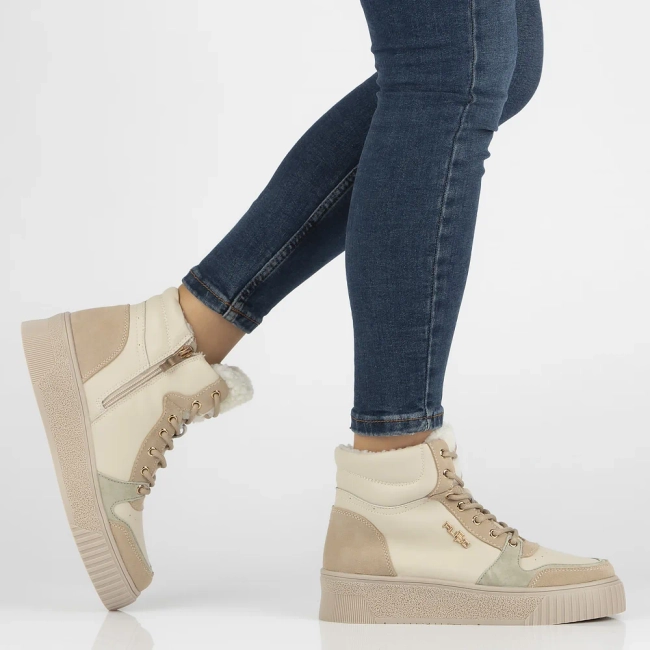 Leather ankle boots DBT6461/24 BE beige