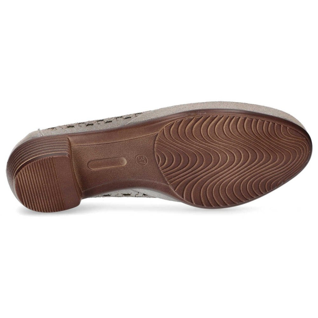 Skórzane półbuty Filippo DP748/20 GR szare