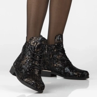 Leather ankle boots Filippo DBT8283/26 BK MLT black