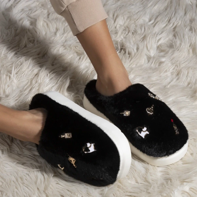 Slippers Filippo DK7478/25 BK black