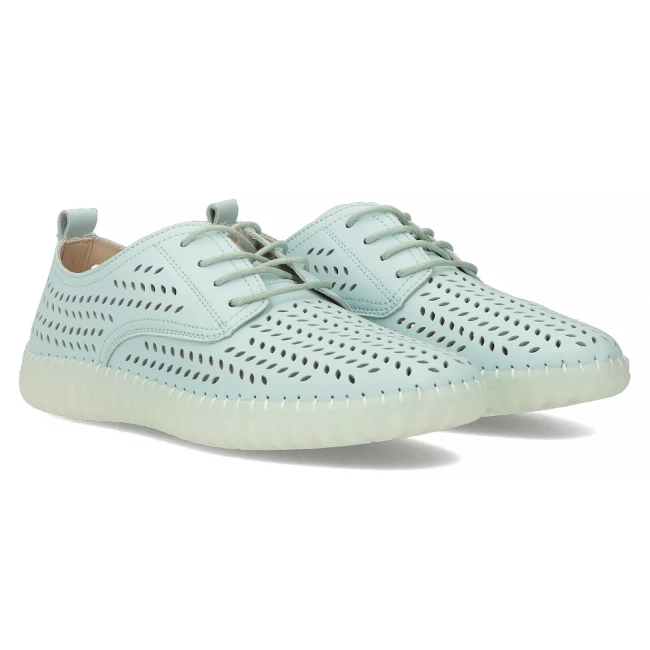 Leather shoes Filippo DP6064/24 BL blue