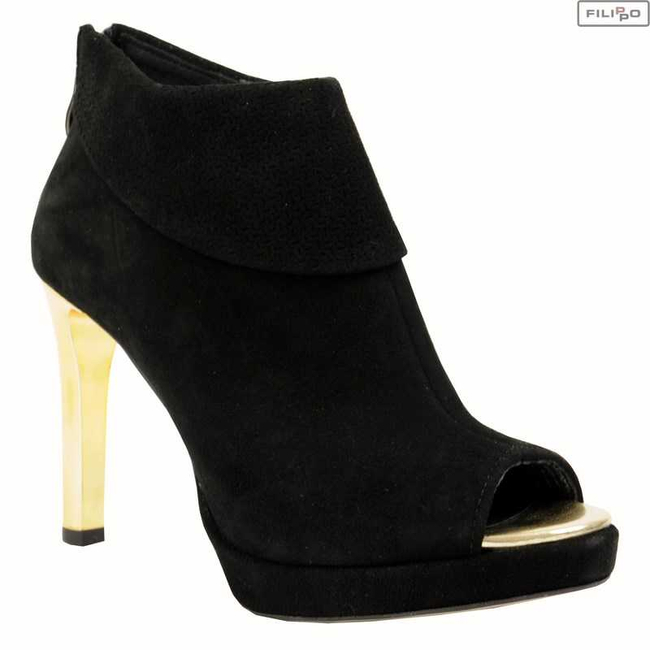 Ankle boots CLAUDIO ROSETTI 856 black nubuck/gold 8022086