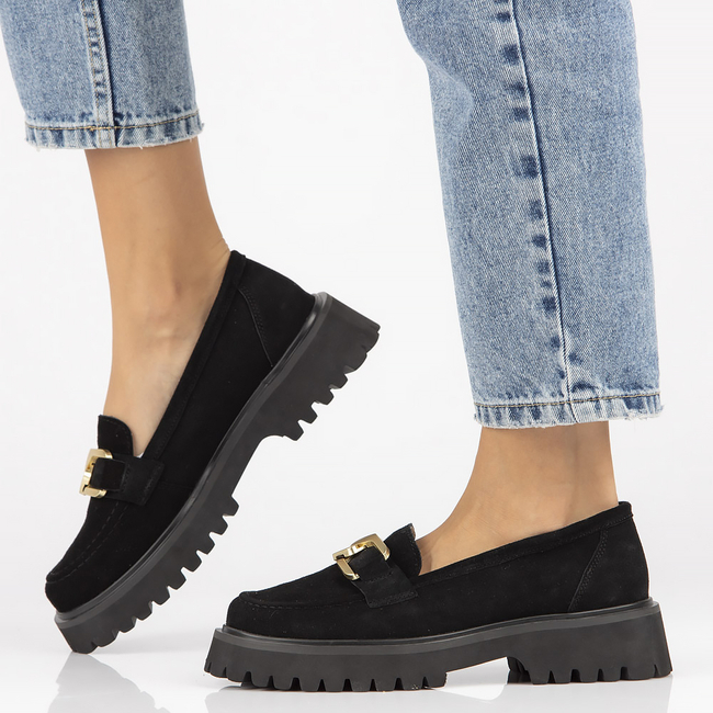 Leather shoes Filippo DP4916/23 BK black