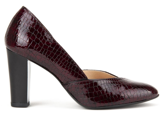 Pumps Filippo F280 Burgundy Crocodile
