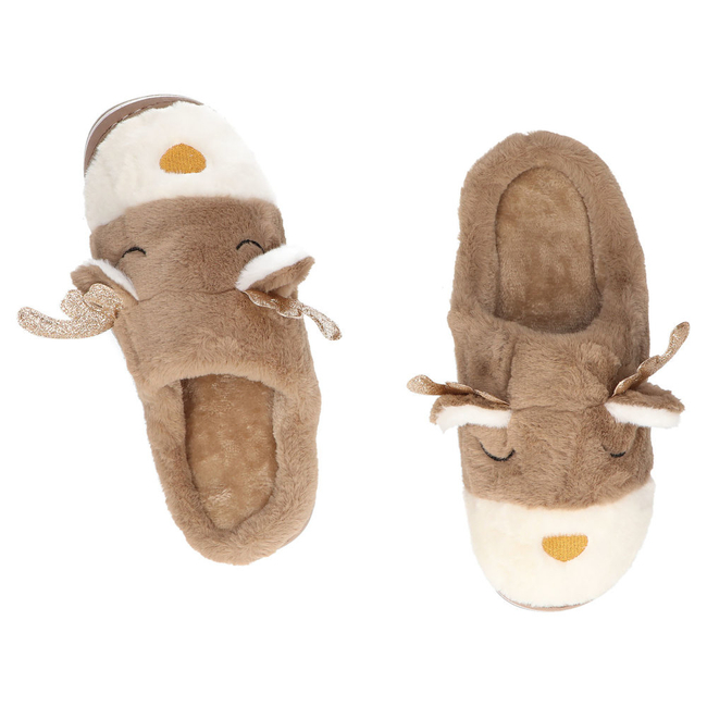 Slippers reindeer beige YL30