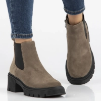 Leather ankle boots Filippo DBT6464/24 TP taupe