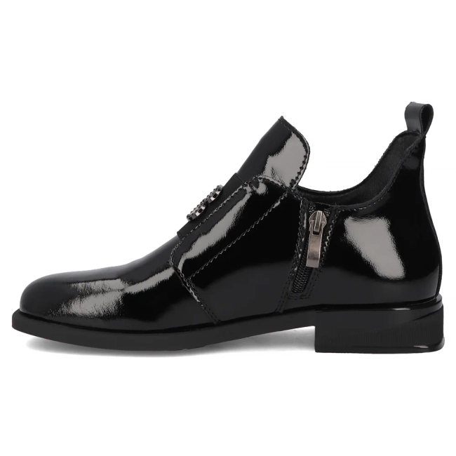 Skórzane botki Filippo DBT4763/25 BK czarne