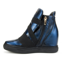 Botki EKSBUT 77-4492-F63-1G czarny/niebieski