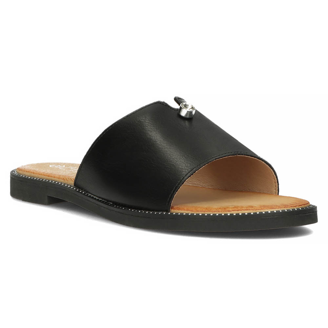 Klapki Filippo DK4625/23 BK czarne