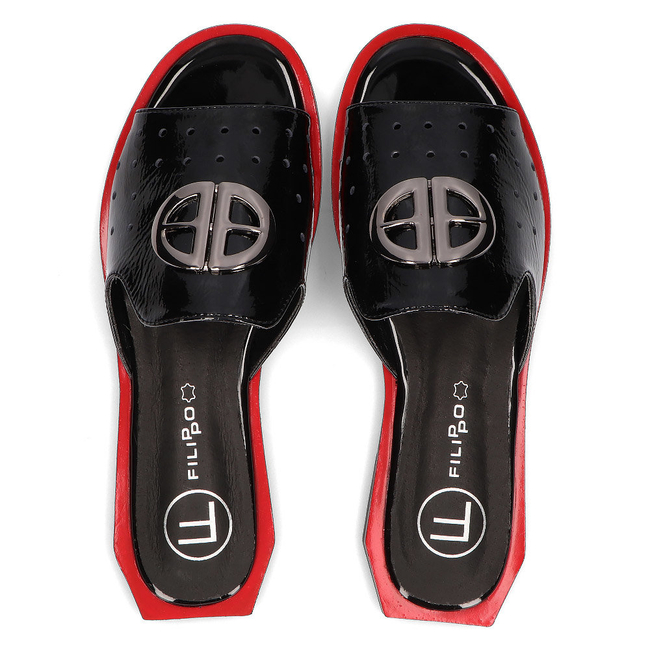 Klapki Filippo DK2353/21 BK czarne