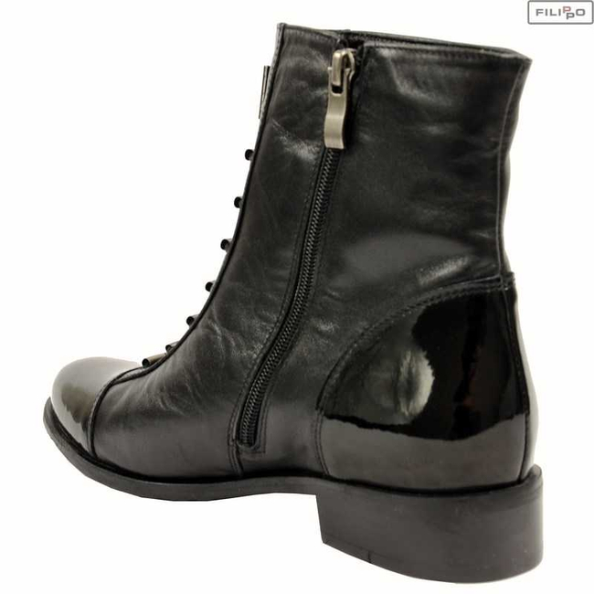 Ankle boots GINA PIACCI 65-3828-155/121-1g black face+lacquer 8021820