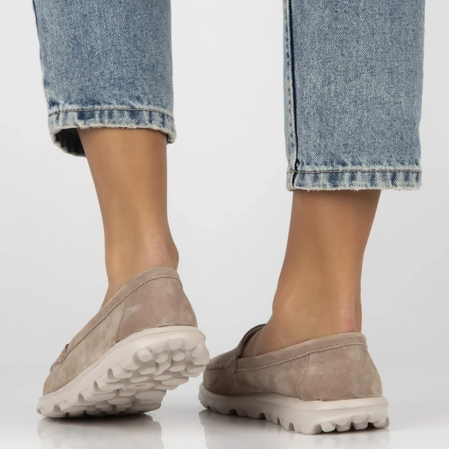 Leather loafers Filippo DP6751/25 BE beige