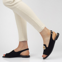 Leather sandals Filippo 116 black