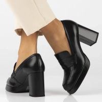 Leather shoes Filippo DP6172/24 BK black