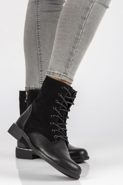 Leather ankle boots Filippo DBT3229/21 BK L black