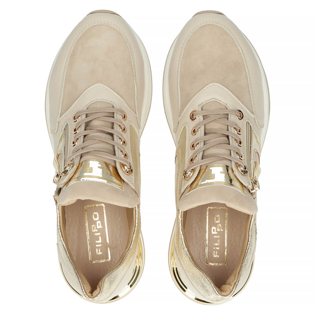 Leather sneakers Filippo 144 beige