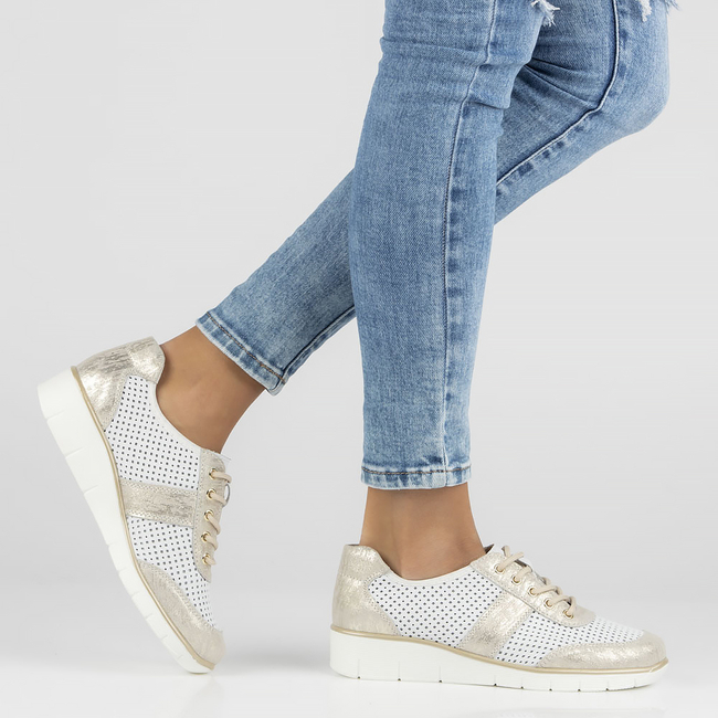 Leather shoes Filippo DP028/23 WH white