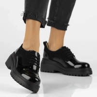 Leather shoes Filippo DP6123/24 BK black