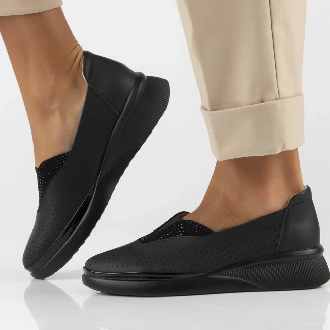 Leather shoes Filippo DP6208/24 BK black