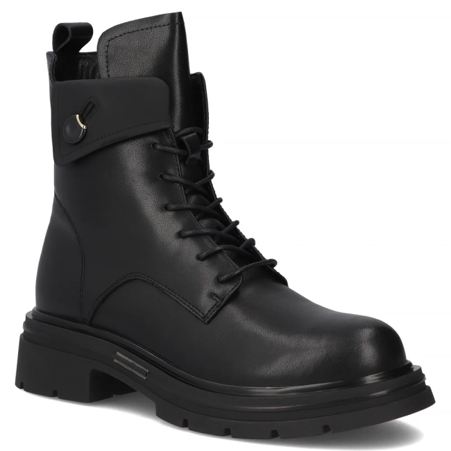 Leather ankle boots Filippo DBT7230/25 BK black