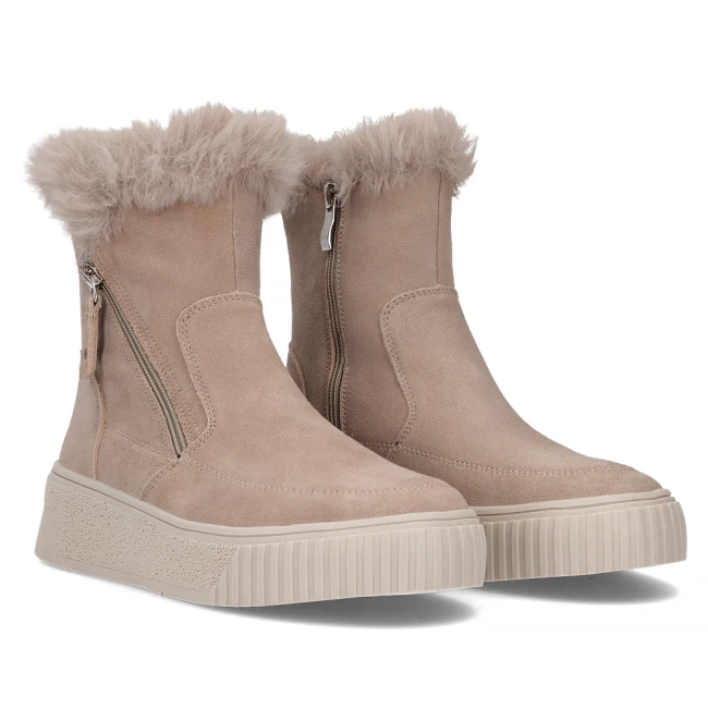 Leather ankle boots DBT6484/24 BE beige