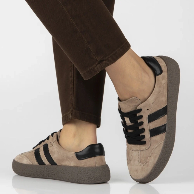Skórzane sneakersy Filippo DP7958/26 BE beżowe