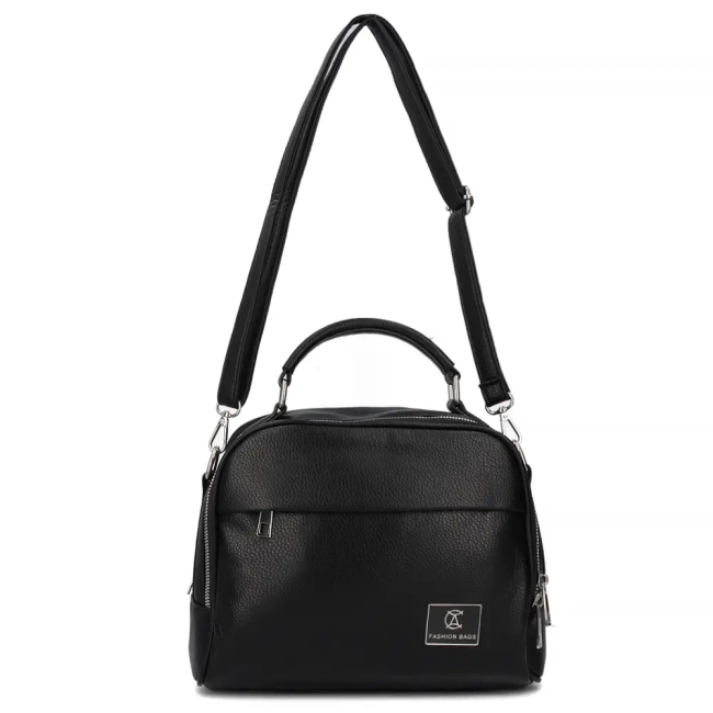 Black shoulder bag Raven Charm