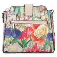 Beige handbag mila flora