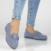 Leather loafers Filippo DP3630/23 BL blue