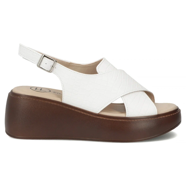 Leather sandals Filippo DS7584/26 WH white