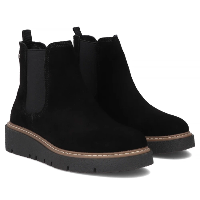 Leather ankle boots Filippo DBT7261/25 BK black