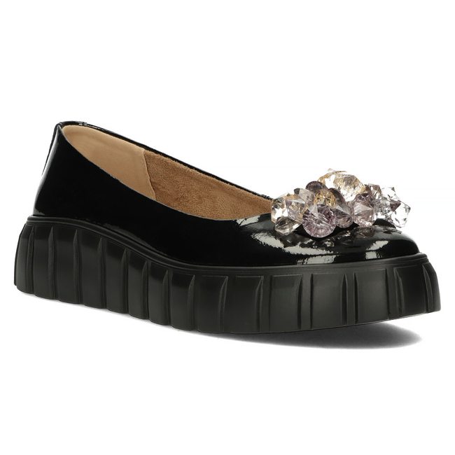 Leather shoes Filippo DP4682/23 BK black