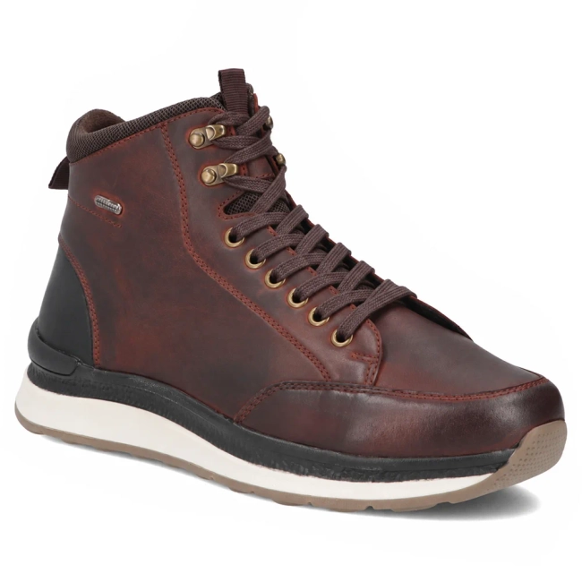 Skórzane botki Filippo MBT8297/26 BR brązowe