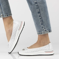 Leather shoes Filippo DP6718/25 WH white