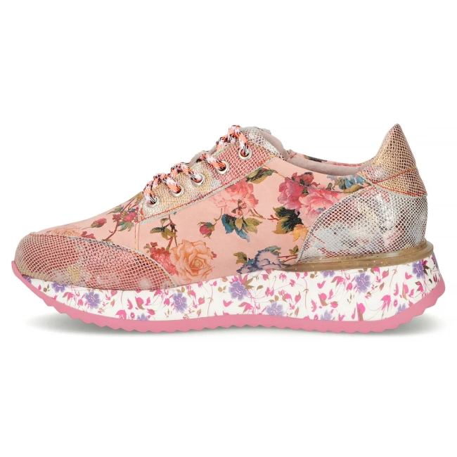 Leather sneakers Laura Vita delphine 06 cerise pink