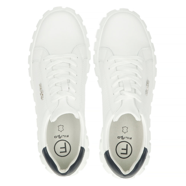 Leather Sneakers Filippo MP946/23 WH white