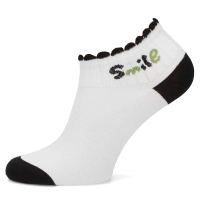Women's Socks 2512-1 smile white 