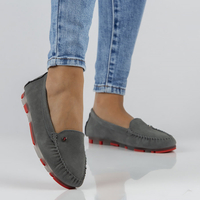 Leather loafers Filippo DP2037/22 GR RD grey