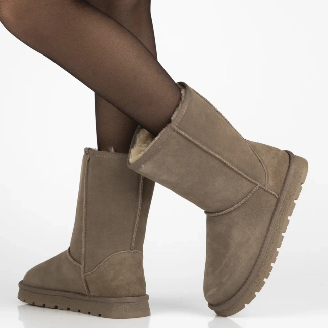 Leather snow boots Filippo DBT7333/25 TP beige