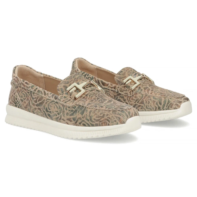 Leather loafers Filippo DP7656/26 BE MLT beige