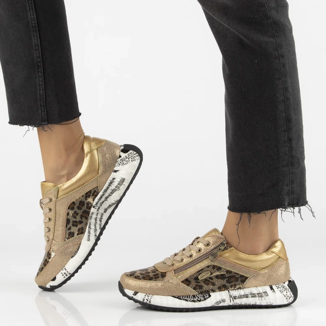 Skórzane sneakersy Laura Vita burton 11 dore beżowe