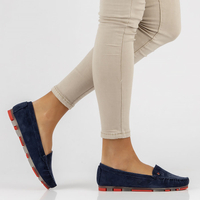 Leather loafers Filippo DP2037/22 NV RD navy blue