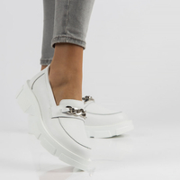 Leather shoes Filippo DP3221/22 WH white