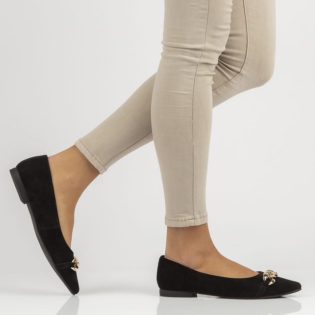 Leather shoes Filippo DP3642/22 BK black