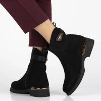 Skórzane botki Filippo DBT7182/25 BK czarne