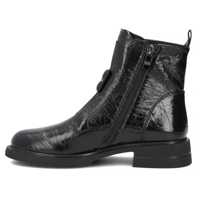 Skórzane botki Filippo DBT8177/26 BK czarne