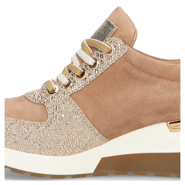 Półbuty Filippo 020 Beż A1/Złoty T1